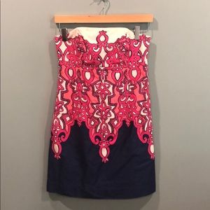 Strapless cotton Lilly dress